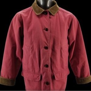 LL Bean Field Jacket Barn Coat Women's  Thinsulate Quilted Lined Size Large
